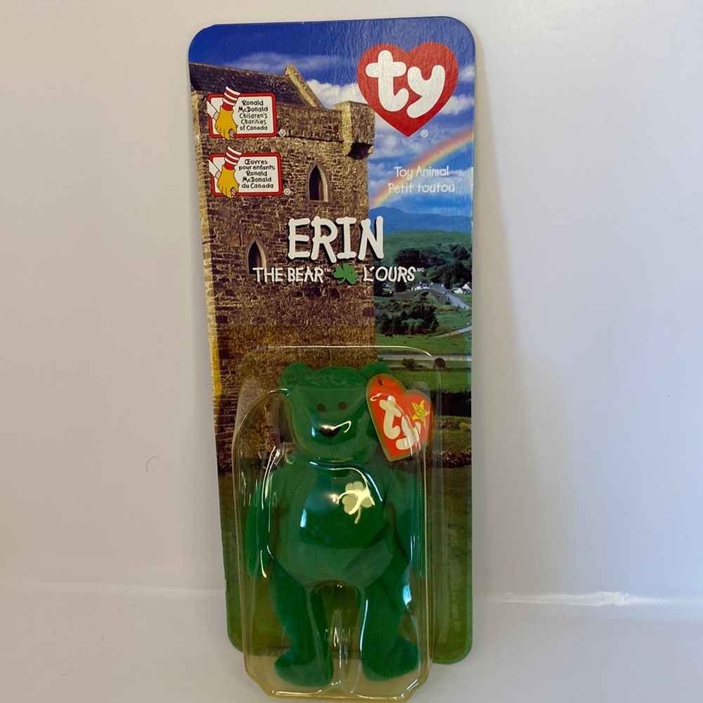 Ty Teenie Beanie Babies McDonalds International Bears 1999 ERIN